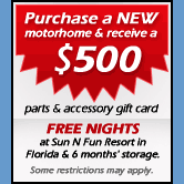 New Motorhome Sales Special