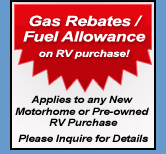 RV Gas Rebate on motorhome sales